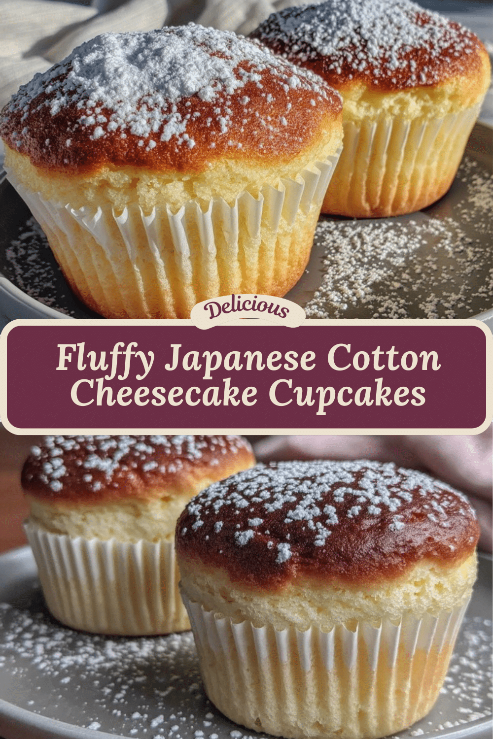 Japanese cotton cheesecake cupcakes recipe